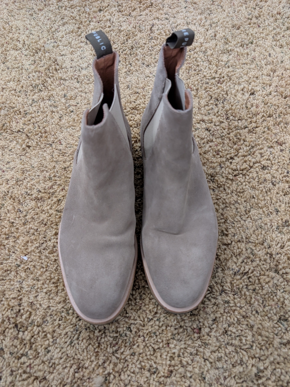 Men's Suede Chelsea Boots - Taupe